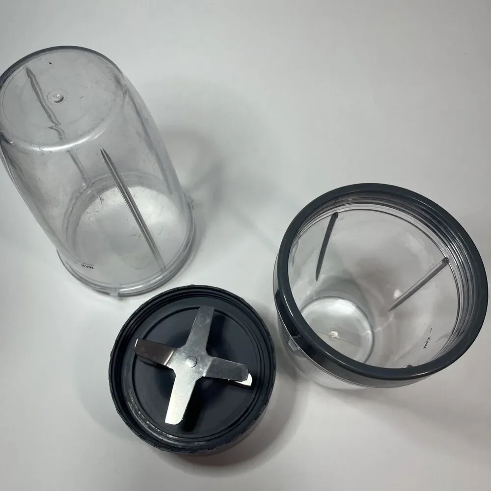 Replacement Blending Cups & Blade Compatible With Magic Bullet ,3 pieces